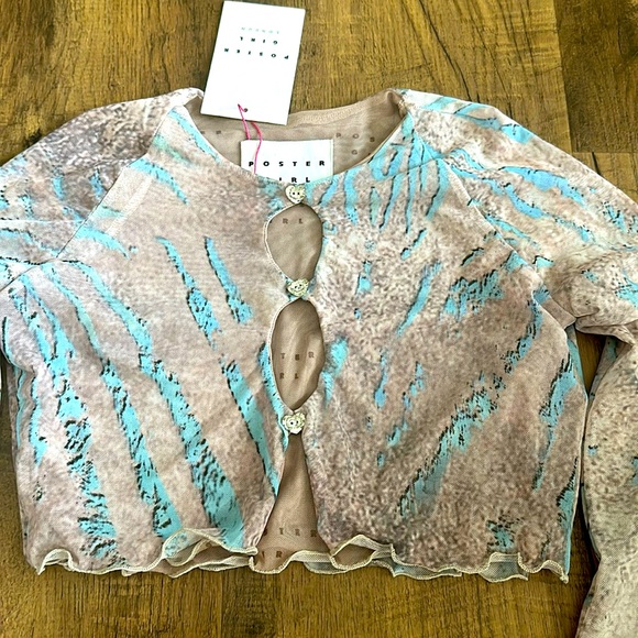 POSTER GIRL
 London XS Top Crop Top NEW With Tags - Picture 2 of 12